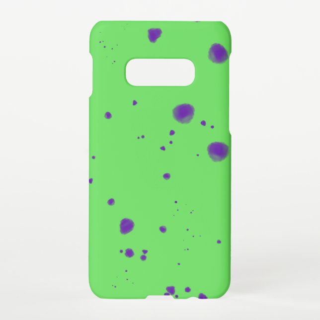 Coque Samsung Galaxy Déploiements en violet vert néon (Dos)