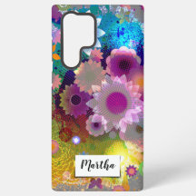 Design abstrait floral personnalisé