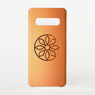 Coque Samsung Galaxy S10 Design Motif sculpté sur Brown