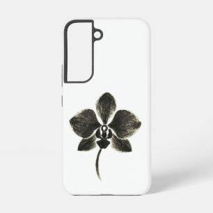 Coque Samsung Galaxy Dessin de ligne orchidée - Botanique