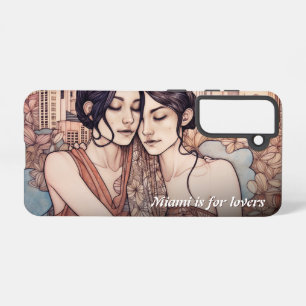 Coque Samsung Galaxy Dessin des femmes du centre-ville de Miami qui se 