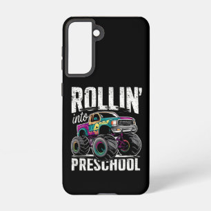 Coque Samsung Galaxy Dévaler Vers le Monstre Préscolaire Camion Retour 