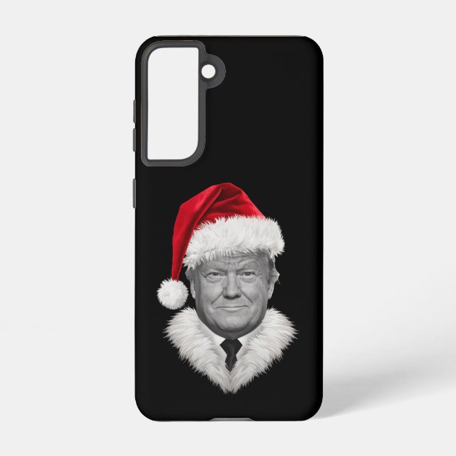 Coque Samsung Galaxy Donald Trump Christmas Funny Santa Hat Don (Verso)
