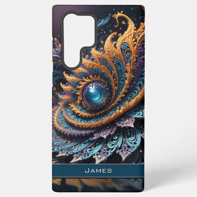 Coque Samsung Galaxy Dragon Oeil moderne Abstrait Géométrique Nom fract (Verso)