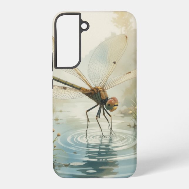 Coque Samsung Galaxy Dragonfly Lake Nature (Verso)