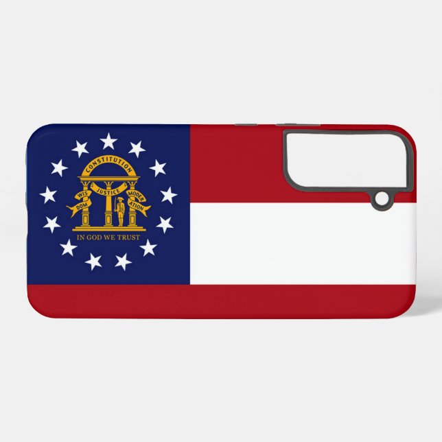 Coque Samsung Galaxy Drapeau de l'État de Géorgie (Verso Horizontal)