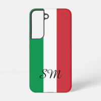 Drapeau italien de l'Italie personnalisé monogramm