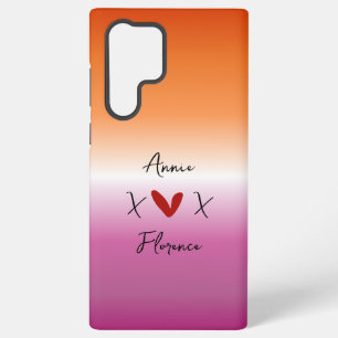 Coque Samsung Galaxy Drapeau lesbien X Love X Sunset