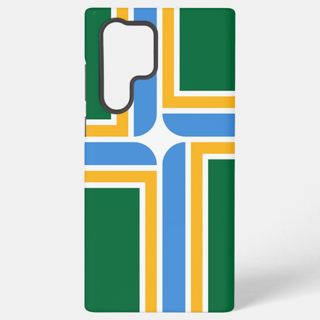 Coque Samsung Galaxy Drapeau Portland Samsung Galaxy S22 Ultra Coque (Verso)