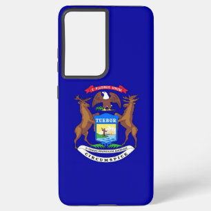 Coque Samsung Galaxy Drapeau Samsung Galaxy S21 Ultra Coque Michigan