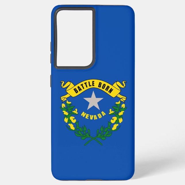 Coque Samsung Galaxy Drapeau Samsung Galaxy S21 Ultra Coque Nevada (Verso)