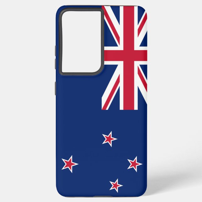 Coque Samsung Galaxy Drapeau Samsung Galaxy S21 Ultra Coque Nouvelle-Zé (Verso)