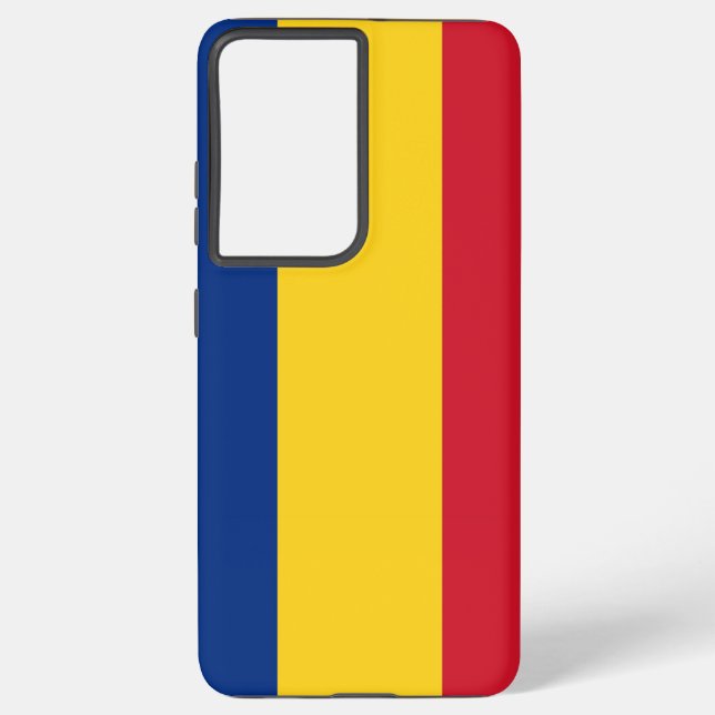 Coque Samsung Galaxy Drapeau Samsung Galaxy S21 Ultra Coque Roumanie (Verso)