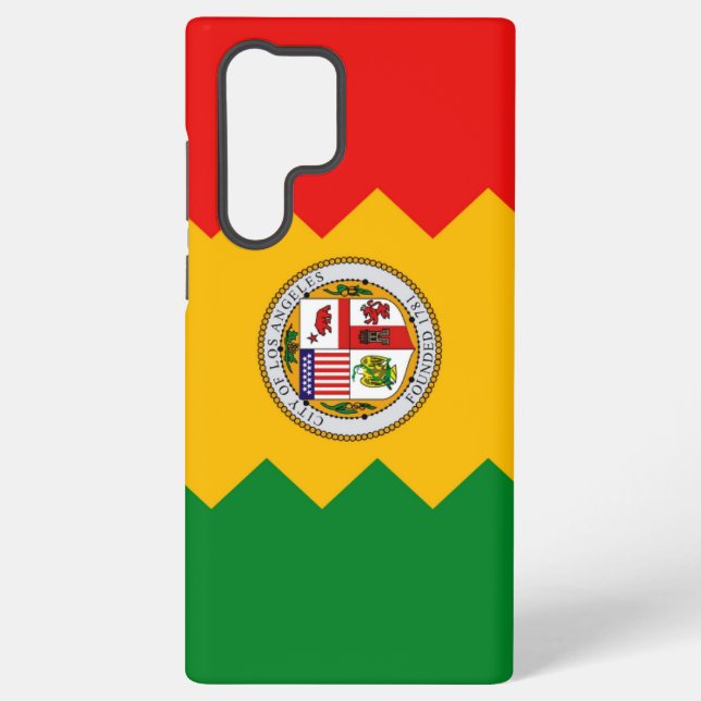 Coque Samsung Galaxy Drapeau Samsung Galaxy S22 Ultra Coque de Los Ange (Verso)