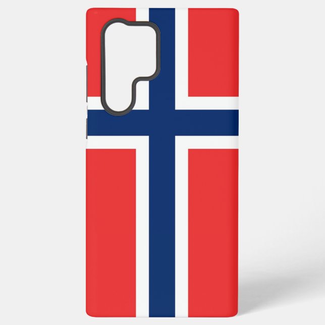 Coque Samsung Galaxy Drapeau Samsung Galaxy S22 Ultra Coque Norvège (Verso)