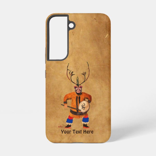 Coque Samsung Galaxy Drumming Shaman (Verso)