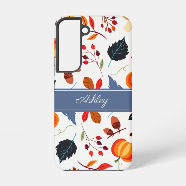 Coque Samsung Galaxy Élégant Feuille botanique d'automne (Verso)
