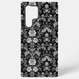 Coque Samsung Galaxy Elégant noir et blanc Damas - Vintage baroque