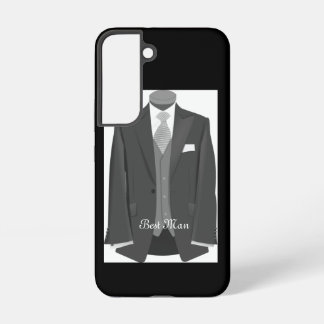 Coque Samsung Galaxy Elegant Script Wedding Tuxedo Suit Best Man