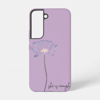Coque Samsung Galaxy Elle Suffit" Fleur De Cristal,