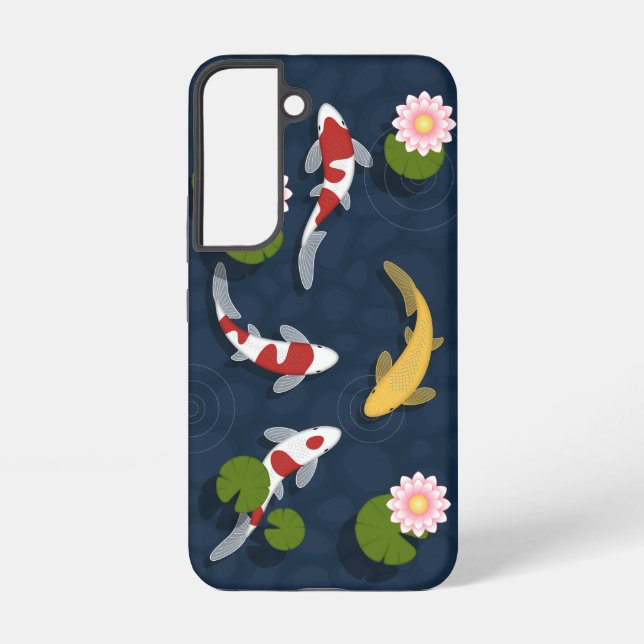 Coque Samsung Galaxy Étang japonais de poissons Koi (Verso)