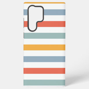 Coque Samsung Galaxy Été Coloré Surf Aesthetic Lignes Horizontales Bo
