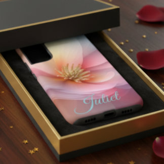 Coque Samsung Galaxy Étui de téléphone à fleurs personnalisé