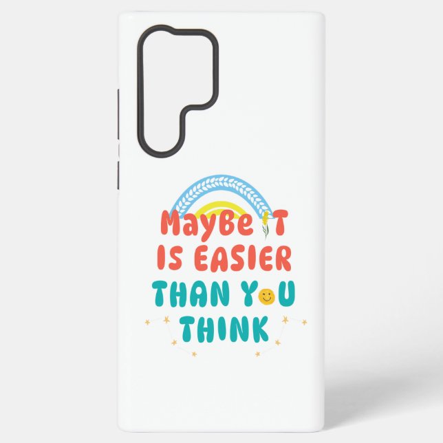 Coque Samsung Galaxy Étui de téléphone avec citation rétro positive (Verso)