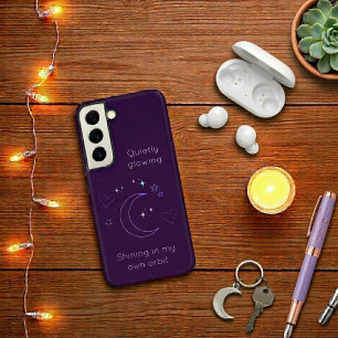 Coque Samsung Galaxy Étui de téléphone en art linéaire céleste personna