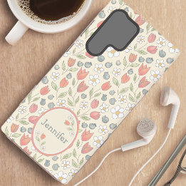 Coque Samsung Galaxy Étui de téléphone floral personnalisé