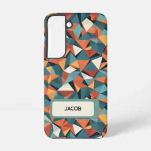 Coque Samsung Galaxy Étui de téléphone géométrique personnalisé milieu