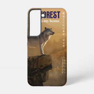 Coque Samsung Galaxy Étui de téléphone LOUP MAJESTUEUX en pleine nature
