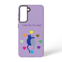 Étui Galaxy Chaton Amour Pour Toujours – Violet