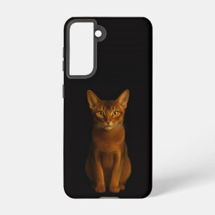 Coque Samsung Galaxy Étui Galaxy S21 Black 4 Luxe, Beauté Abyssinienne