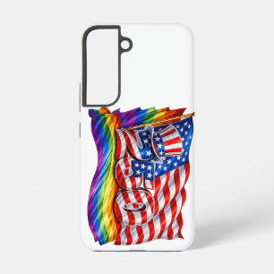 Coque Samsung Galaxy Étui Galaxy S22 America 250 Drapeau Fierté