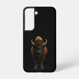 Coque Samsung Galaxy Étui Galaxy S22 Black 4 Luxe, Bison d'Amérique