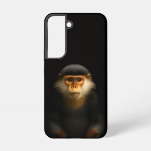 Coque Samsung Galaxy Étui Galaxy S22 Black 4 Luxe, Langur Douc Rouge