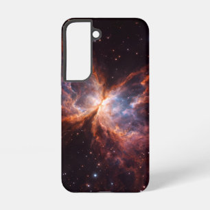Coque Samsung Galaxy Étui Galaxy S22 Black 4 Luxe, nébuleuse du Papillo
