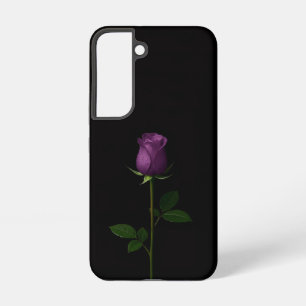 Coque Samsung Galaxy Étui Galaxy S22 Black 4 Luxe, Rose Violet Royal