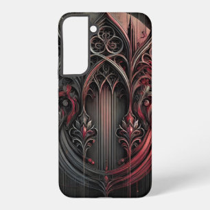 Coque Samsung Galaxy Étui gothique pour Samsung – Élégance noire et rou
