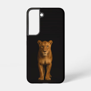 Coque Samsung Galaxy Étui Noir 4 Luxe Galaxy S22, Noble Lioness