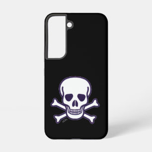 Coque Samsung Galaxy Étui noir Skull n Bones pour téléphone Samsung S22