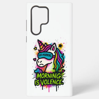Coque Samsung Galaxy Étui pour iPhone Licorne Matin Violence