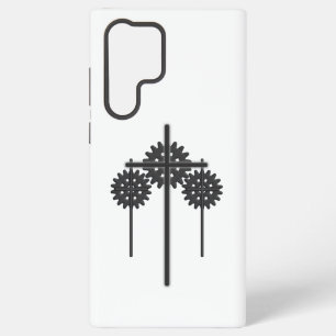 Coque Samsung Galaxy Étui pour téléphone Samsung à engrenages et croix