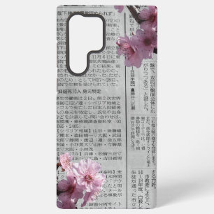 Coque Samsung Galaxy Étui Sakura Samsung pour journal