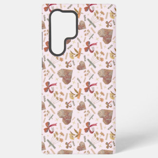 Coque Samsung Galaxy Étui Samsung Fleurs Vintage & Cœurs en Papier