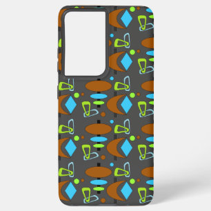 Coque Samsung Galaxy Étui Samsung Galaxy Formes Atomiques Rétro