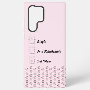 Coque Samsung Galaxy Étui Samsung Galaxy Maman Chat Chat Mignon Patte R