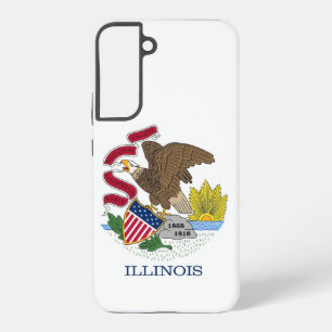 Coque Samsung Galaxy Étui Samsung Galaxy S22 Plus Drapeau de l'Illinois