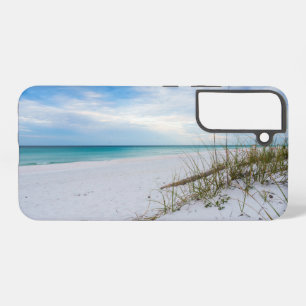 Coque Samsung Galaxy Étui Samsung Plage de sable blanc Sea Oats matin